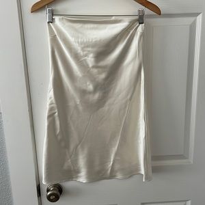 Women's Satin Tube Dress - Wild Fable Ivory XS